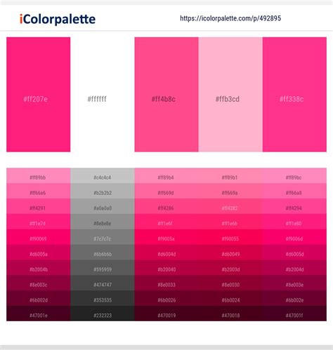 15 Pink Color Palette Inspirations With Names Hex Codes Inside | Porn Sex Picture