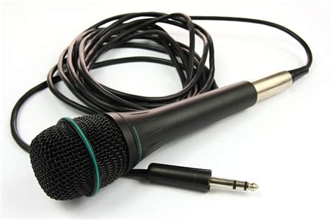 Premium Photo | Microphone and cable