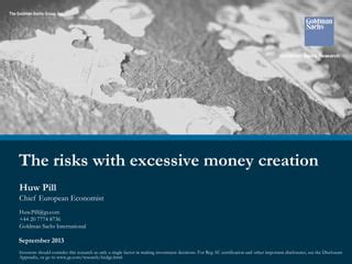 Huw Pill - The risks with excessive money creation | PPT