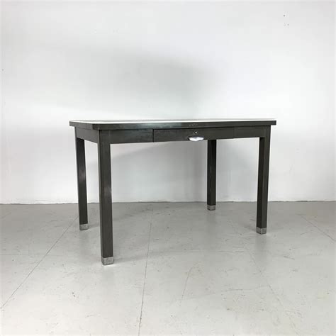 Vintage industrial steel desk - Lovely & Co.