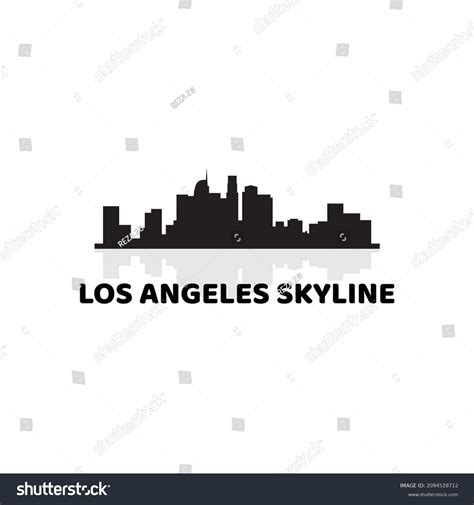 Los Angeles Skyline Silhouette Logo Vector Stock Vector (Royalty Free ...