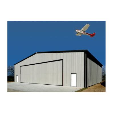 China Modern Prefab Steel Structure Building Prefabricated Aircraft Hangar Construction Material ...