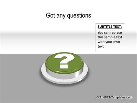 PowerPoint Questions Slide Templates