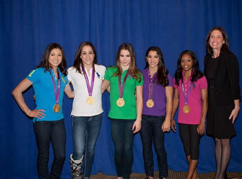 The "Fab 5" US Olympic Women's Gymnastic team visits Hilton New York! Midtown Manhattan Hotels ...