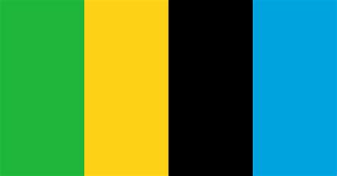 Tanzania Flag Colors » Country Flags » SchemeColor.com