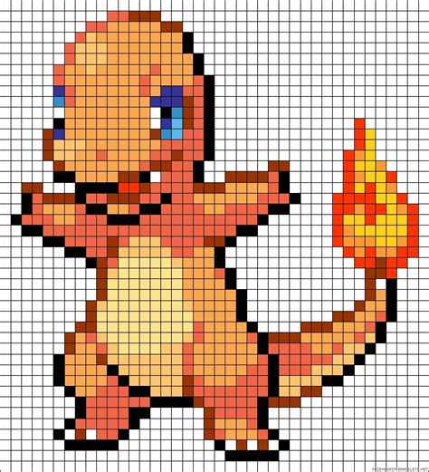 10 Pokemon Pixel Art Templates | Pixel art templates, Pixel art pokemon, Minecraft pixel art