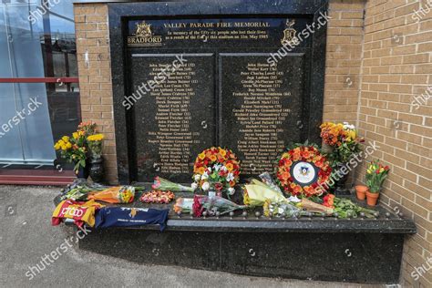 Valley Parade Fire Memorial This Afternoon Editorial Stock Photo ...