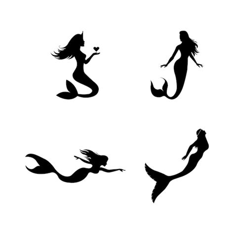 Premium Vector | Mermaid logo