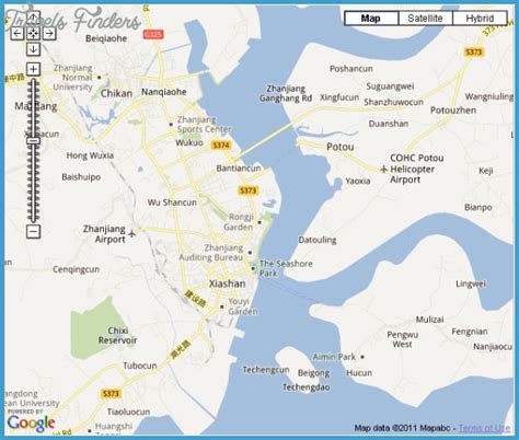 Zhanjiang Map - TravelsFinders.Com