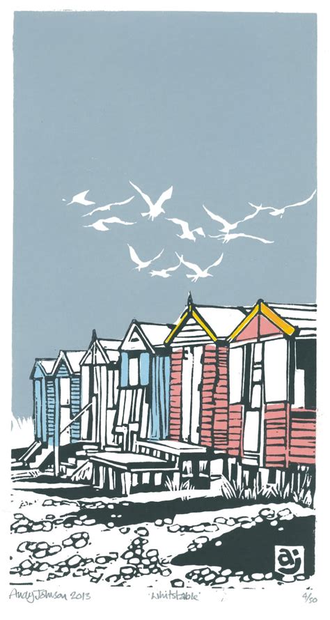 Beach Huts, Whitstable - Etsy