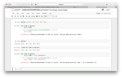 python - looping in Jupyter Notebook - Stack Overflow