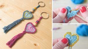 Crochet Heart Keychain Tutorial – Tutorials & More