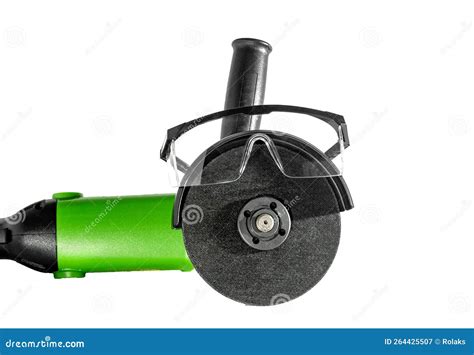 Safety Glasses and an Angle Grinder Stock Image - Image of blade ...