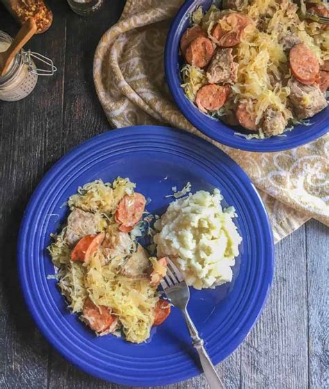 New Year's Pork & Sauerkraut with Kielbasa in the Instant Pot