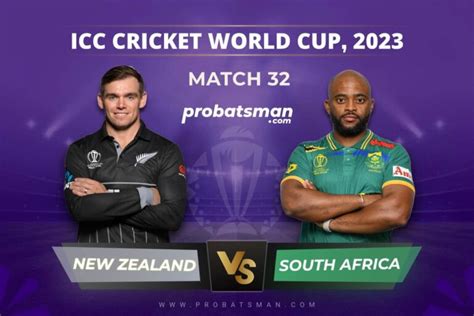 NZ vs SA Dream11 Prediction For Match 32 of ODI World Cup 2023 at ...