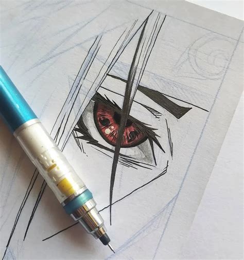 Itachi Uchiha eye sketch (IamShadowArtist) : Naruto | Itachi uchiha art, Eye sketch, Itachi uchiha