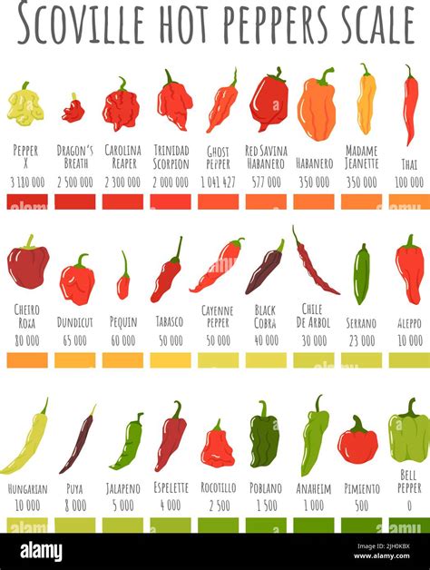 Hot Pepper Scale Chart