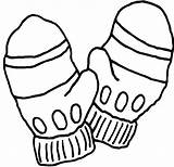 Winter Mittens Coloring Pages sketch template