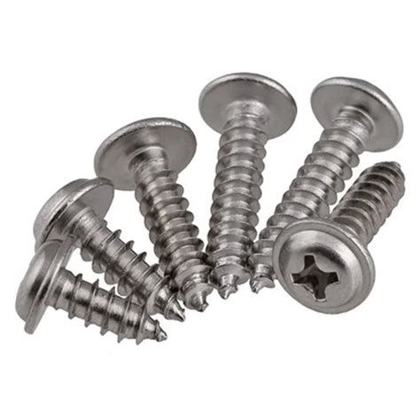 30pcs M2.2 Stainless steel round pan head self tapping screws with pad screw Length 5mm 12mm-in ...