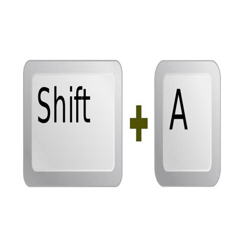 Keyboard Key Shift A PNG, SVG Clip art for Web - Download Clip Art, PNG Icon Arts