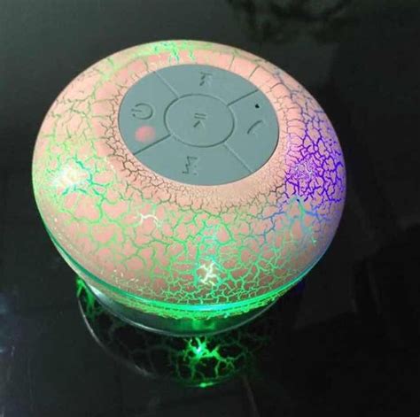 LED Colorful Mini Water Resistant Wireless Bluetooth Speaker | Wireless shower speaker, Shower ...