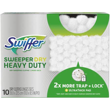 Swiffer Sweeper Heavy Duty Dry Sweeping Cloths, 10 Count - Walmart.com