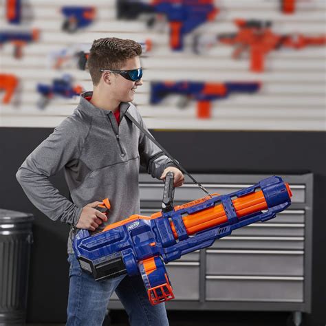 Buy Nerf Elite Titan CS-50 Toy Blaster – Fully Motorised, 50-Dart Drum ...