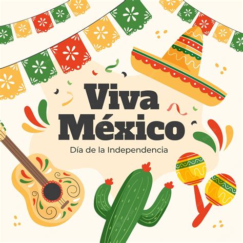 Premium Vector | Flat illustration for mexico independence celebration