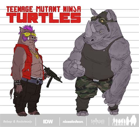 Bebop and Rocksteady_Designs by Santolouco.deviantart.com on @devian… | Teenage mutant ninja ...