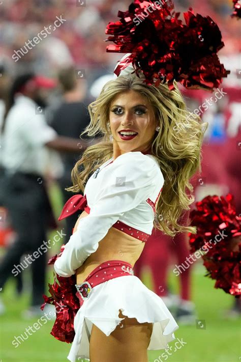 Arizona Cardinals Cheerleaders Perform During First Editorial Stock ...