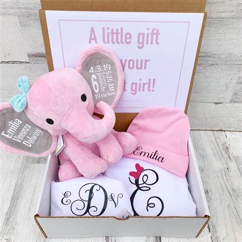 Newborn Baby Gift Box Personalized Elephant Snapper Baby - Etsy