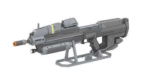 Halo MA37 Assault Rifle - 3D Print Model by MakerLab