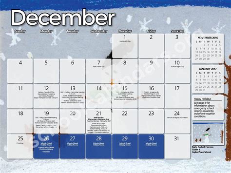 Pearls Hawthorne School Calendars – Yonkers, NY