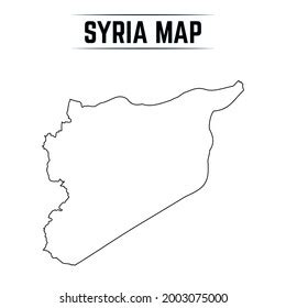 Syria Outline Images, Stock Photos & Vectors | Shutterstock