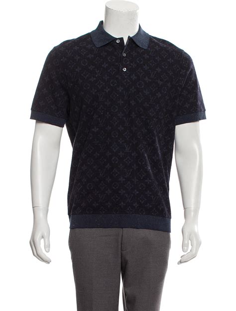 Louis Vuitton Wool & Silk-Blend Polo Shirt - Blue Polos, Clothing - LOU263896 | The RealReal