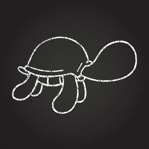 Blurry Turtle Chalk Drawing 13110356 Vector Art at Vecteezy