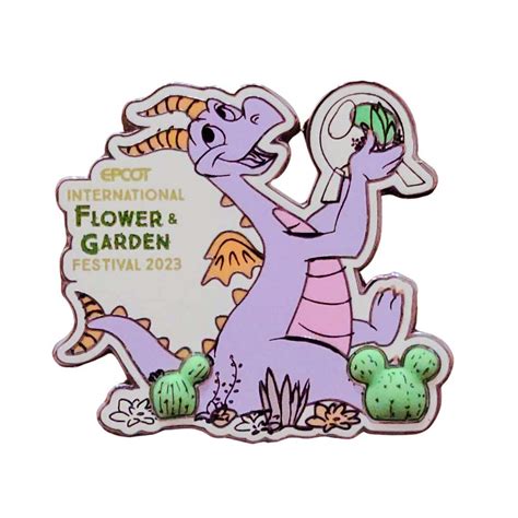 Disney Pin - Figment 2023 Flower and Garden Festival Logo