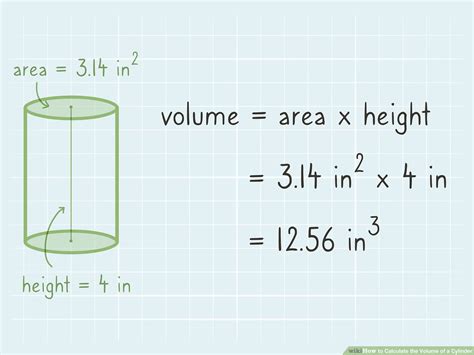 Volume Of A Cylinder Diameter