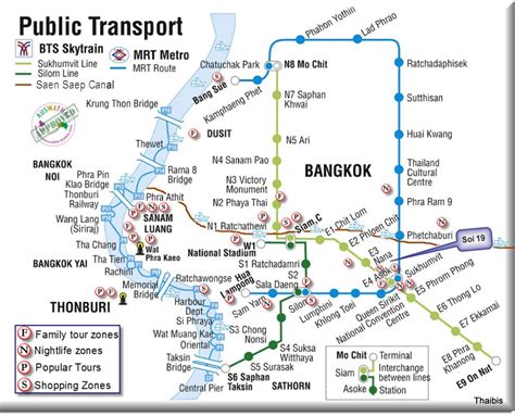 BTS & MRT métro | Thailand map, Map, Bangkok