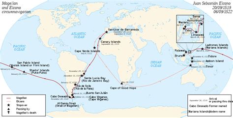 Magellan Route Map | Ferdinand magellan, Elcano, Islands in the pacific