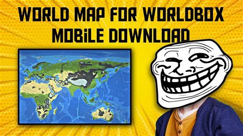 How to download and play World Map in WorldBox | world map installation world box #method2 - YouTube