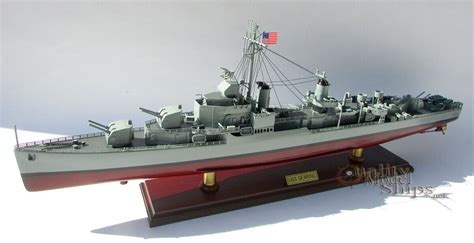 USS Gearing (DD-710) Class Destroyer Handcrafted War Ship Ready Display Model - Models