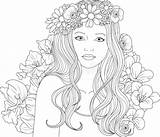 Beautiful Girl Coloring Pages sketch template