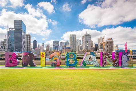 The Brisbane Sign in South Bank Editorial Stock Photo - Image of ...