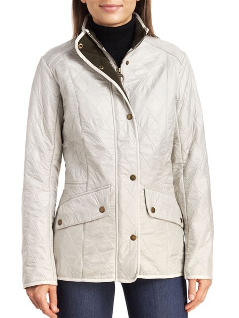 Barbour - Barbour Women's Barbour Cavalry Polarquilt Jacket - Pearl, Pearl/Rustic, 18/14US ...