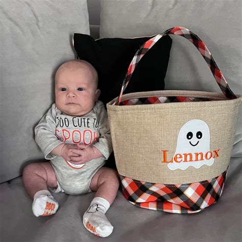 Personalized Trick or Treat Halloween Basket