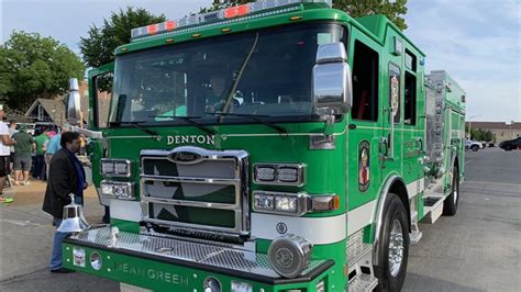 Denton Fire Department rolls out new UNT green fire engine | wfaa.com