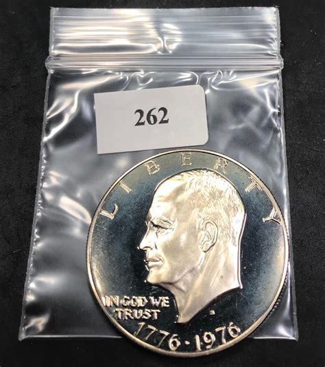 Lot - 1976 S Proof Eisenhower Dollar from Proof Set