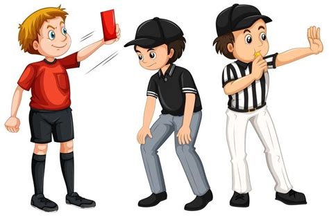 Download Set of referee character for free