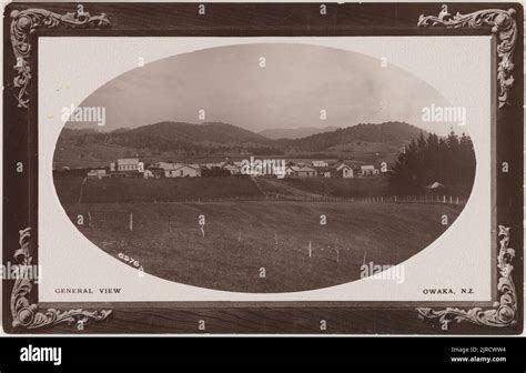 General View, Owaka, New Zealand, 1911, Owaka, by Muir & Moodie Stock ...